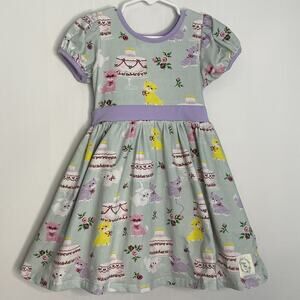 Kids Casual Dress with Animal Print